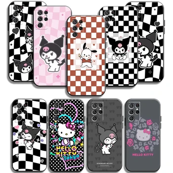 Hello Kitty Kuromi Telefonu Gadījumos Samsung Galaxy A31 A32 A51 A71 A52 A72 4G 5G A11 A21S A20 A22 4G Aizmugurējā Vāciņa Mīksto TPU