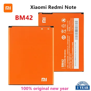 Xiao mi 100% Oriģinālā BM42 3200mAh Akumulatoru Xiaomi Redmi, Ņemiet vērā, Hongmi, Ņemiet vērā, BM42 Augstas Kvalitātes Tālruņa Baterijas Nomaiņa