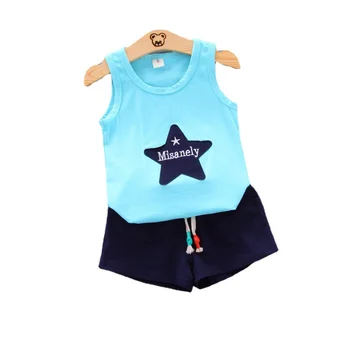 Jaunā Vasaras Bērnu Modes Treniņtērpi Baby Meiteņu Kokvilnas Apģērbs Bērniem Zēni Moderns Veste Bikses, 2gab/Set Toddler Gadījuma Kostīms