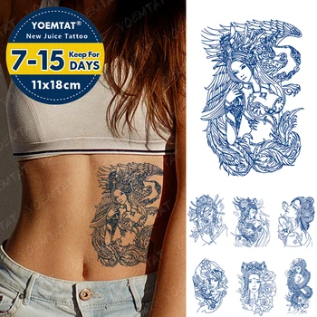 Sula, Tinte, Kas Ilgst Ūdensnecaurlaidīgus Pagaidu Tetovējumu Uzlīmes Skaists Karavīrs Ārējie Geišas Flash Tetovējumiem Sieviete Body Art Viltus Tatto Vīrietis