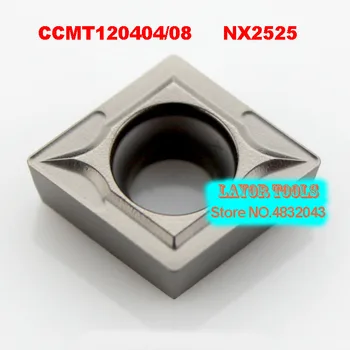 CCMT120404 NX2525/CCMT120408 NX2525,oriģināls CCMT 120404/120408 ielikt karbīda virpošanas instrumentu turētājs