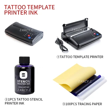 Tetovējums Trafaretu Printeri Tintes Meklēšanu Papīru Komplekts Pārneses Mašīnas 4oz Tetovējums Trafaretu Printeri Tintes Tintes Printeri Trafaretu Piederumi