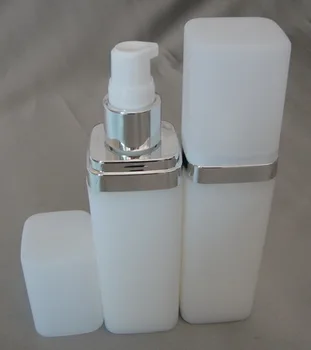 50gab 50ml Augstas kvalitātes Kvadrātveida Baltas Plastmasas Losjons pudele ,50 ml Kosmētikas Uzpildāmas Pudeles,plastmasas Krējuma pudeli Šķidruma