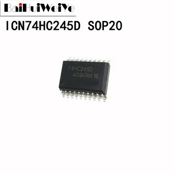 10Pcs ICN74HC245 SM74HC245D 74HC245 74HC245D 7.2 MM SOP-20 SMD SOP20 Jaunu Oriģinālu Labas Kvalitātes Chipset