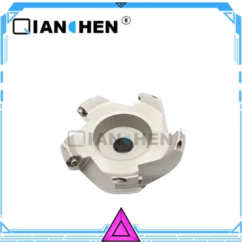 QianChen KM12-80-27-6T KM12 80 27 6T KM12 100 32 5T,maināmas, pārvietojamas starplikas CNC seju, frēzēšanas,Slīpēšanas diski, collocation SEKT1204insert