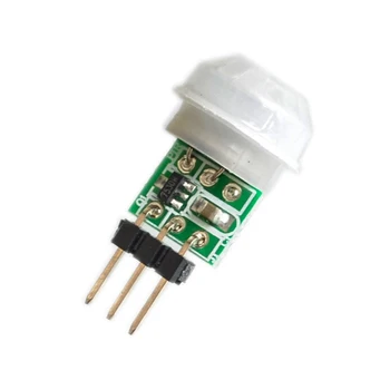 Mini IS Piroelektriskiem Infrasarkanais PIR Kustības Cilvēka Sensors Automātiska Detektora Modulis AM312 Sensors DC 12V 2.7.