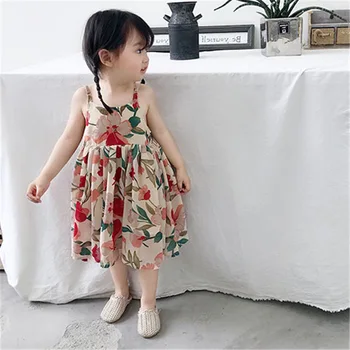 2020. gada Vasaras Modes Baby Meiteņu Kleitas Bērni Cute Princese Kamzolis Kleitas Meitenēm Ziedu Meitenēm, Jaunas Vasaras Kleitas, #8455