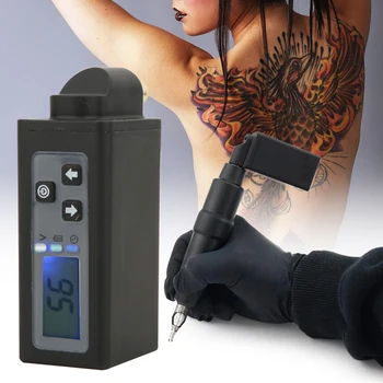 Profesionālas Bezvadu LED Ekrānu Power Bank Tetovējums Supplie portatīvais Mobilais Akumulators 2000mAh Tetovējums Pildspalvu Mašīna DC Adapteris