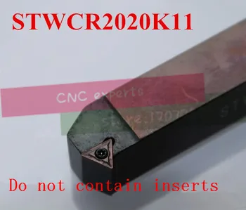 STWCR2020K11 20*20mm Metāla Virpu, Griešanas Rīki, Virpas CNC Mašīna Virpošanas Instrumenti, Ārējās Virpošanas Instrumentu Turētājs S-Veida STWCR