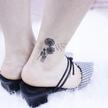 Pieneņu Ziedu Mazo Elementu Pagaidu Tetovējumu Uzlīmes Ūdensizturīgs Sievietēm, Vīriešiem, Pieaugušajiem, Viltus Body Art Tatto 10.5X6cm Bērniem Tetovējums