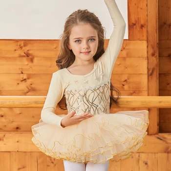 Jaunu Vizuļi Baleta Deju Kleitu Meitenēm Pasaku Tutu Deju apģērbi Bērniem Posma Izpildes Valkāt Tutu Deju Kleitu Vingrošana JL1334