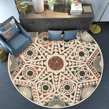 Retro Eiropas klasiskā tautas stila modelis krēslu kārta dzīvojamā istaba guļamistaba pretslīdēšanas grīdas paklājs paklāju