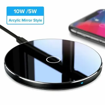 KD-4 10W Spogulis Bezvadu Ātru Lādētāju xiaomi 9E Galaxy S20 QI standarts ātri telefonu uzlāde iphone 11pro max XS