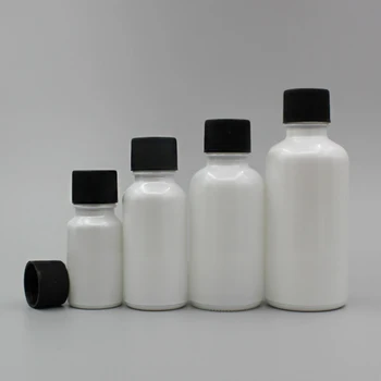 1 oz stikla pudelīte ar skrūvējamu vāciņu, apaļas formas ādas kopšanas ēteriskās eļļas, kosmētikas iepakojumu ar aizbāzni 30ml