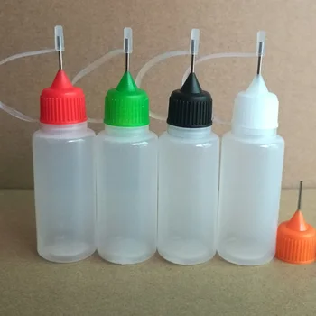 50gab/daudz, Adatu Pudeli 15ML LDPE Plastmasas Pudeles Pilinātāju Ar Skrūvējamu Metāla Adatu Klp, Iztukšojiet atkārtoti Uzpildāmas pudeles E-šķidruma