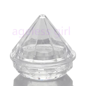 50/100gab 5g Dimond Formas Dizaina Refillabe Pudeles Black Jar Sejas Krēms un Acu Krēms Jar Ādas Kopšanas Nelielu Paraugu Pudeles