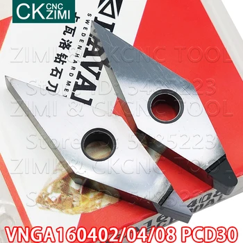 VNMG VNGA VNGA160402 APS VNGA160404 APS VNGA160408 APS ielikt Dimanta griešanas Asmens CNC virpošanas instrumentu ievieto Vara, alumīnija
