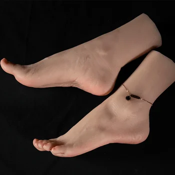 Sievietes Manekena Pēdu Nagu Prakses Foot Fetišs Simulācijas Silikona Kāju Modeli, Footjob Fotogrāfiju Kurpes Displejs TG3500