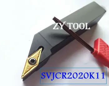 SVJCR2020K11 Toolholder 20*20*izmantots 125mm CNC virpošanas instrumentu turētāja, 93 grādiem Ārējās virpošanas instrumenti, Virpas, griešanas rīki