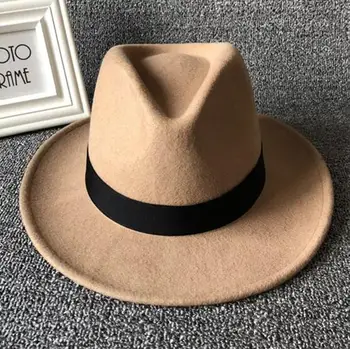 Vilnas Cepure Britu stila Vintage Džentlmenis Klp Vīriešu Pavasara Džentlmenis