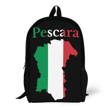 Provincē Pescara Kartes itālijas Province, kas Ilgst Mājīgu Segu Roll17 Collu Plecu Mugursoma Vintage Vasaras Nometnes Grafiskais Vintag
