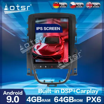 Aotsr Vertikāla ekrāna Tesla Stila PX6 Android 9.0 Auto Radio Spēlēt OPEL Vauxhall Holden Astra J 2010. - 2013.gadam Auto GPS Navigācija