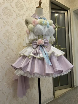 COS-HoHo [Pielāgots] Anime Lovelive! Sonoda Umi Ziedu Svētki Atmodas Spēle Uzvalks Eleganta Kleita Vienādu Cosplay Kostīms Sievietēm