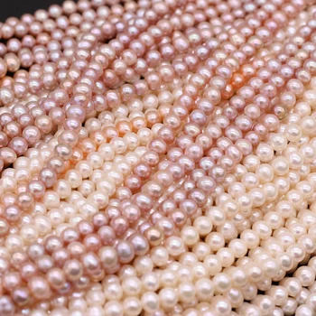 Dabiskā Saldūdens Īstu Pērli Augstas Kvalitātes Apaļas Pērles Distances Zaudēt Pērles Par DIY Rokassprādzi, Kaklarotu, Rotu Aksesuāri, Padarot