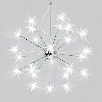 LED Sākt Lustra Romantiska sniegpārslas Kulons Lampas Nordic Star Spīdumi cristal Dzīvojamā Istaba virtuves Apgaismojums Lustra Fixtur