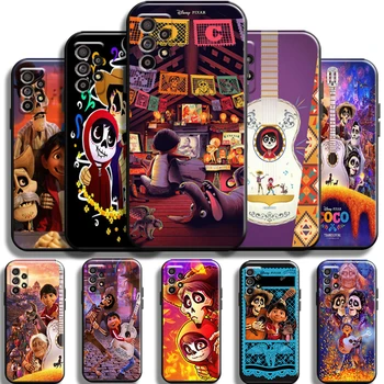 Disney Coco Miguel Riveras Tālrunis Case For Samsung Galaxy A52 4G A52 5G Carcasa Pilnīgu Aizsardzību Gadījumos, Mīksta Triecienizturīgs Apvalks